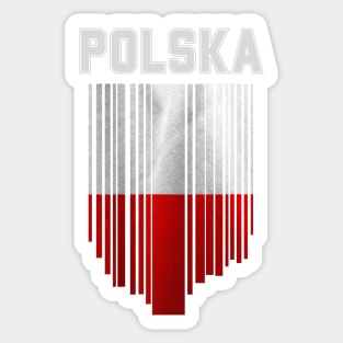 Poland flag, polish flag Sticker